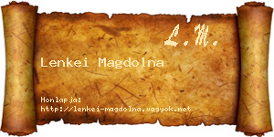 Lenkei Magdolna névjegykártya